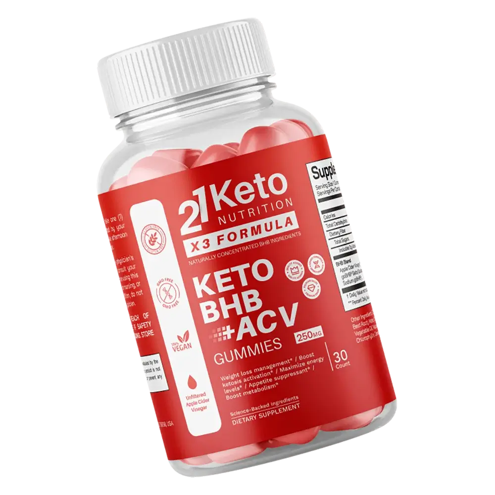 21Keto Gummies Bottle